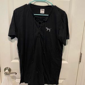 Black Sequined VS PINK Top